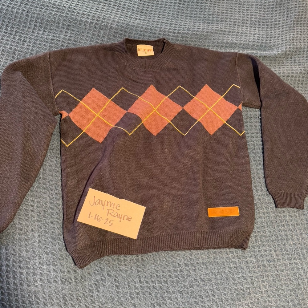 Taylor Swift RED Argyle Sweater